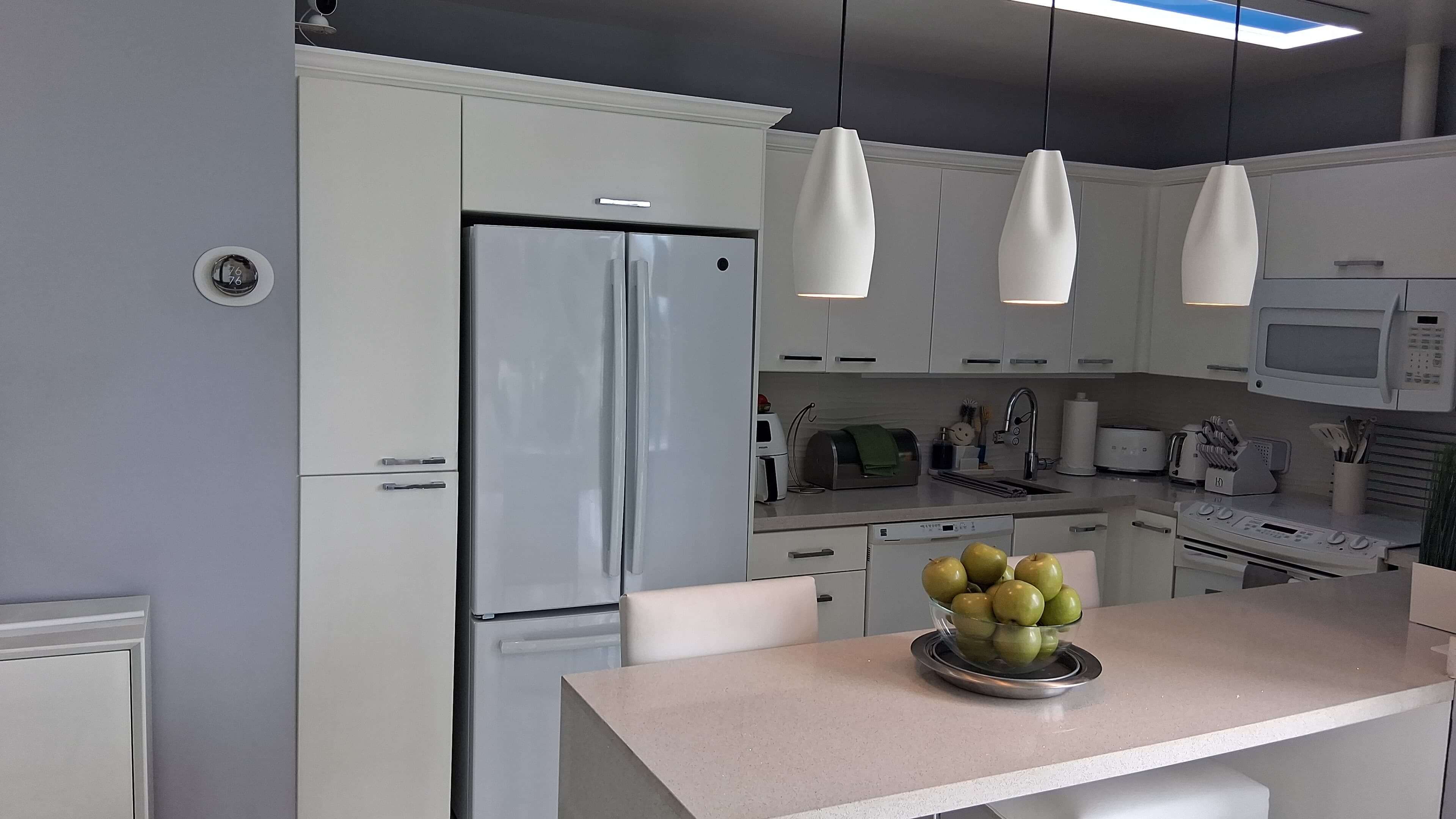 Kitchen counter and appliance detail after remodel